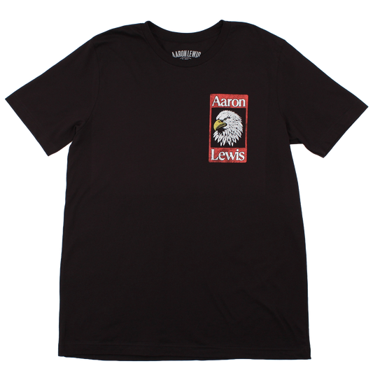 Aaron Lewis American As It Gets Tour Mens T Shirt Black