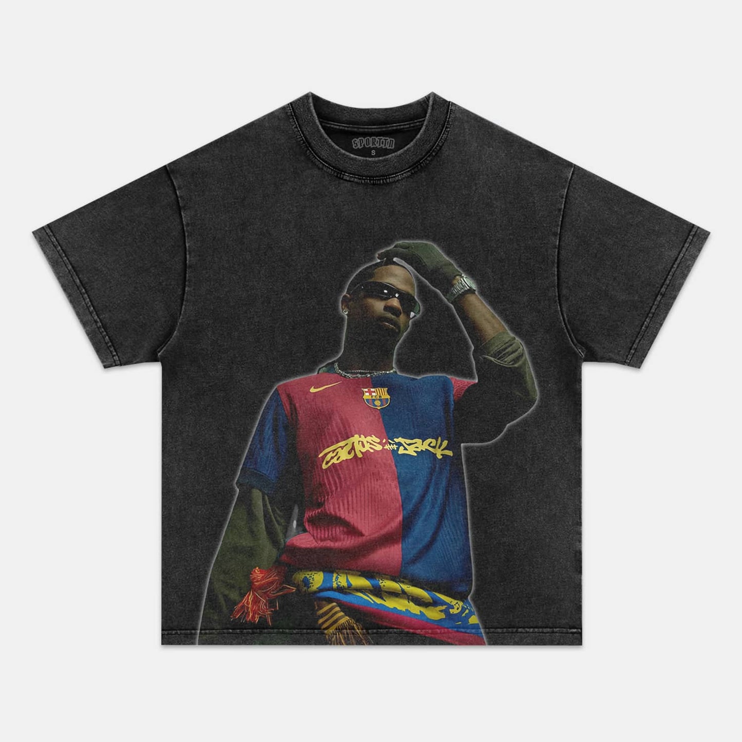 TRAVIS SCORTT & FC BARCELONA 2025 TEE Style001