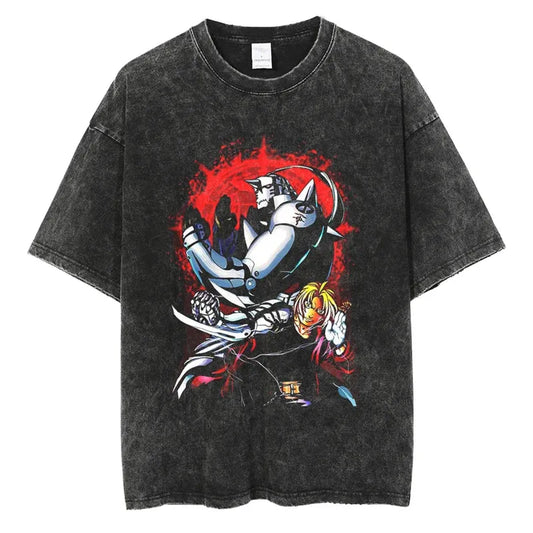 Fullmetal Alchemist Edward Alphonse Shirt Vintage Style Anime Shirt Style001