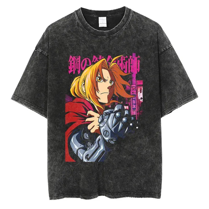 Fullmetal Alchemist Edward Shirt Vintage Style Anime Shirt Style007