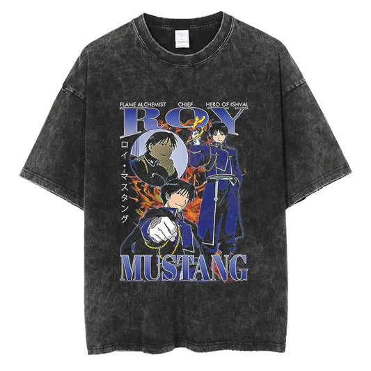 Fullmetal Alchemist Roy Shirt Vintage Style Anime Shirt Style002