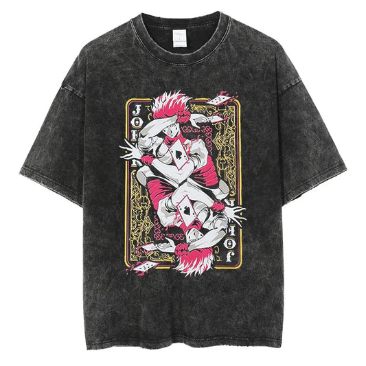 Hunter x Hunter Hisoka Joker Shirt Vintage Style Anime Shirt