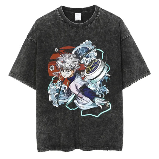 Hunter x Hunter Killua Shirt Vintage Style Anime Shirt Style002