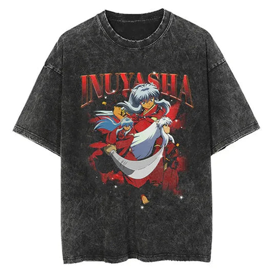 Inuyasha Shirt Vintage Style Anime Shirt Style006