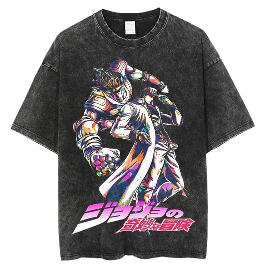 Jojos Bizarre Adventure Jotaro Kujo Shirt Oversized Anime Shirt Style001