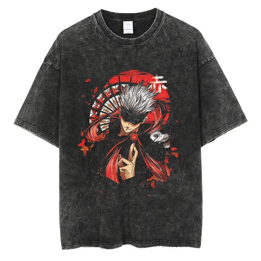 Jujutsu Kaisen Shirt Satoru Gojo Oversized Style Anime Shirt Style004