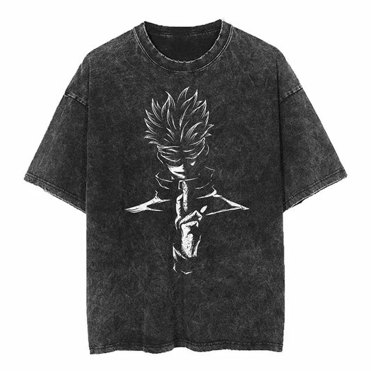 Jujutsu Kaisen Shirt Satoru Gojo Oversized Style Anime Shirt Style005