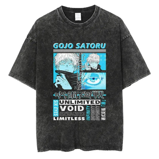 Jujutsu Kaisen Shirt Satoru Gojo Oversized Style Anime Shirt Style006