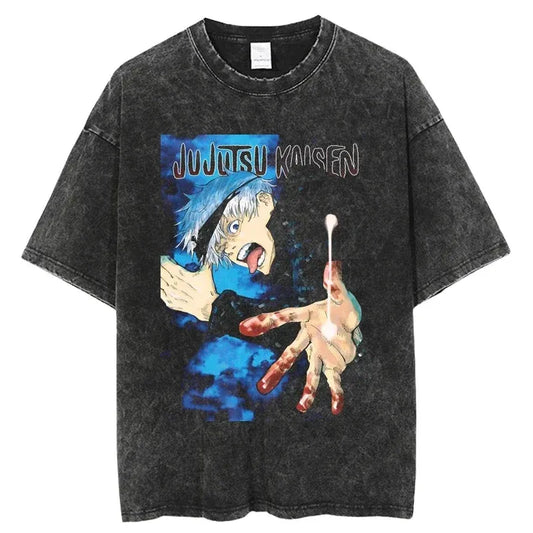 Jujutsu Kaisen Shirt Satoru Gojo Oversized Style Anime Shirt Style007
