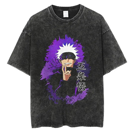 Jujutsu Kaisen Shirt Satoru Gojo Oversized Style Anime Shirt Style008