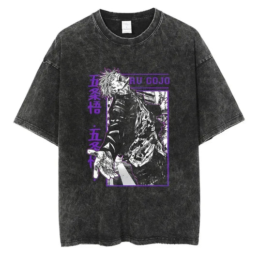 Jujutsu Kaisen Shirt Satoru Gojo Oversized Style Anime Shirt Style010