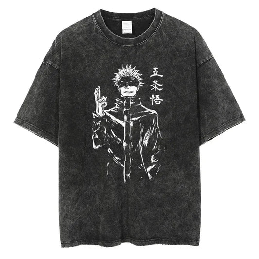 Jujutsu Kaisen Shirt Satoru Gojo Oversized Style Anime Shirt Style012