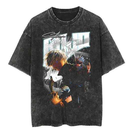 Jujutsu Kaisen Shirt Satoru Gojo Oversized Style Anime Shirt Style013