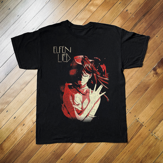 '02 ELFEN LIED BLACK T-SHIRT