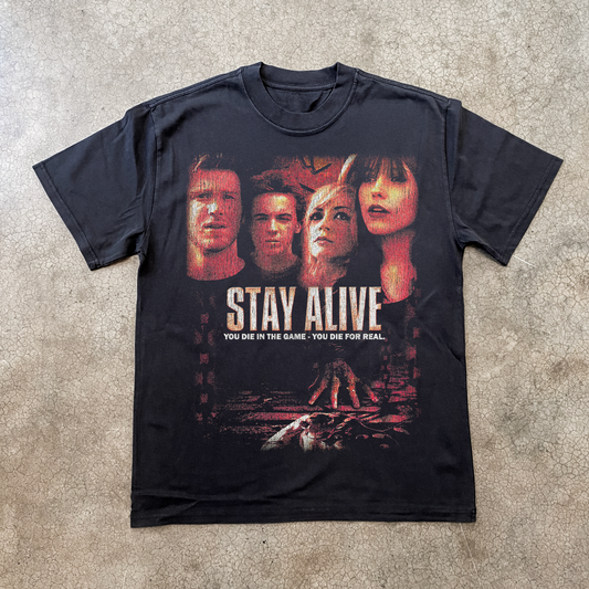 '06 STAY ALIVE PROMO BLACK T-SHIRT
