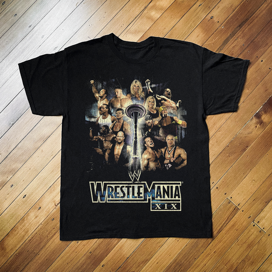 '03 WRESTLEMANIA XIX BLACK T-SHIRT