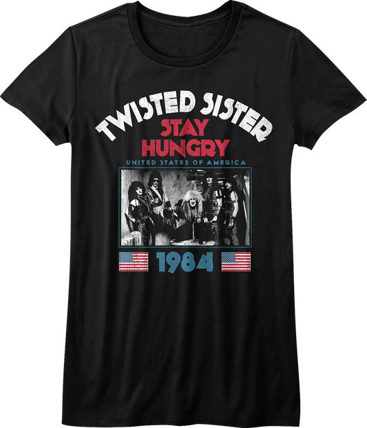 Womens 1984 Stay Hungry Tour Twisted Sister Shirt