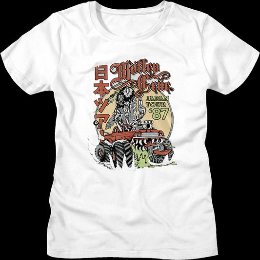 Womens Japan Tour '87 Motley Crue Shirt