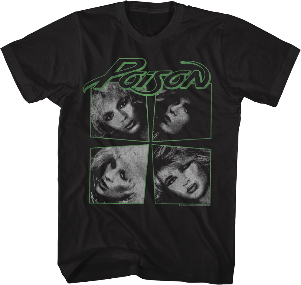 Vintage Look What The Cat Dragged In Photos Poison T-Shirt