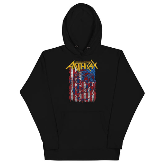 Anthrax  American Flag Hoodie Apparel