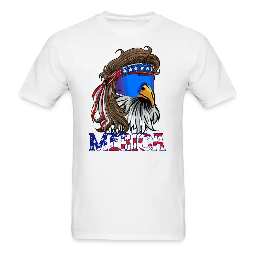Merica Mullet Eagle Funny 4th of July T-Shirt