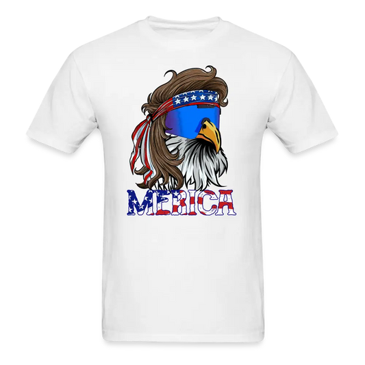 Merica Mullet Eagle Funny 4th of July T-Shirt