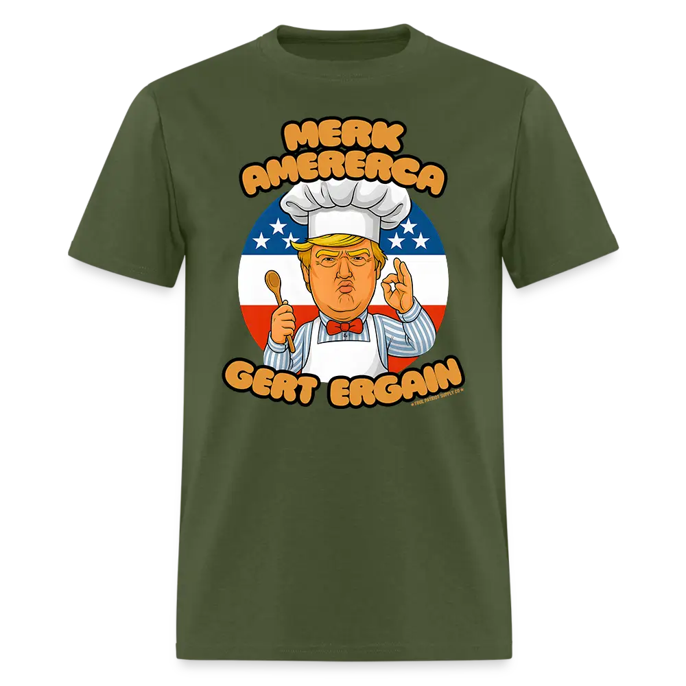 Merk Amererca Gert Ergain Funny Trump Swedish Chef Parody Unisex Classic T-Shirt
