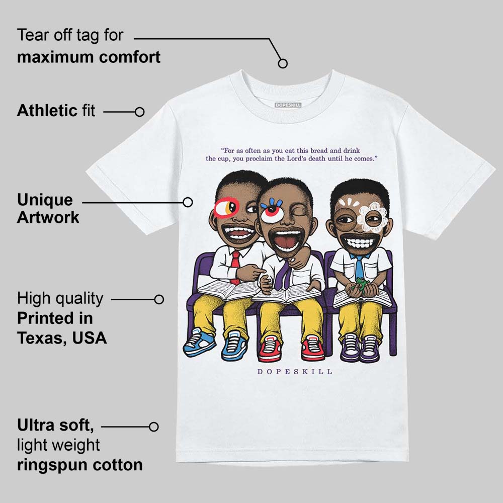 Field Purple 12s DopeSkill T-Shirt First Sunday Graphic