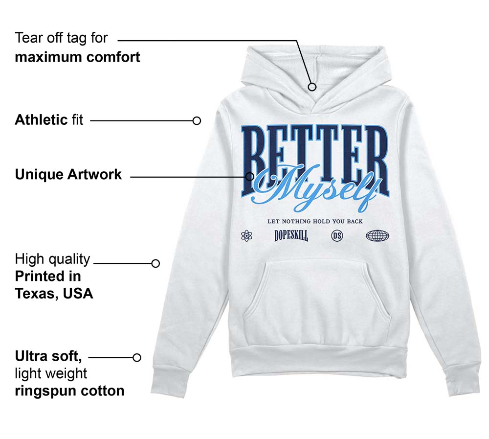 AJ Spizike White Obsidian DopeSkill Hoodie Sweatshirt Better Myself Graphic