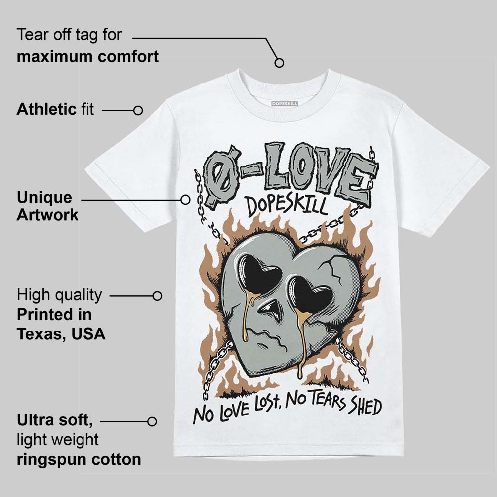 1906R ‚ÄòWhite Gold‚Äô DopeSkill T-Shirt Crying Heart Graphic