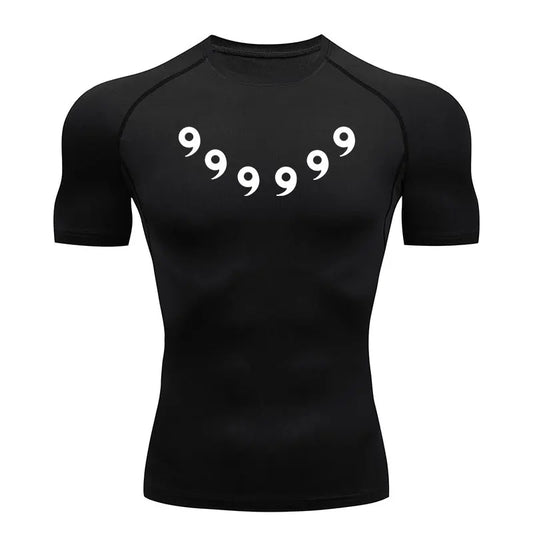 Naruto Style Anime Compression Shirt - Men's Fitness Rash Guard