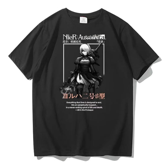 NieR:Automata YoRHa No.2 Type B 2b Anime Shirt Style001