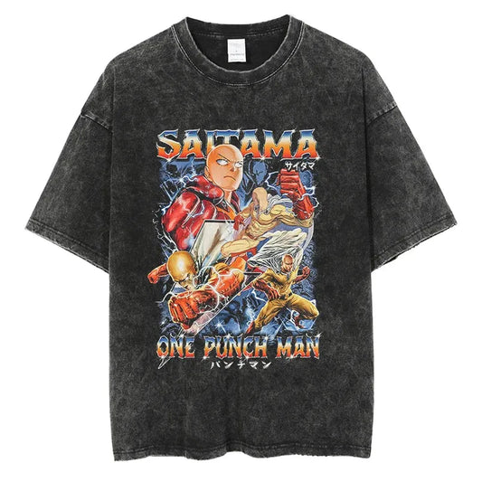 One Punch Man Saitama Shirt Vintage Style Anime Shirt Style001
