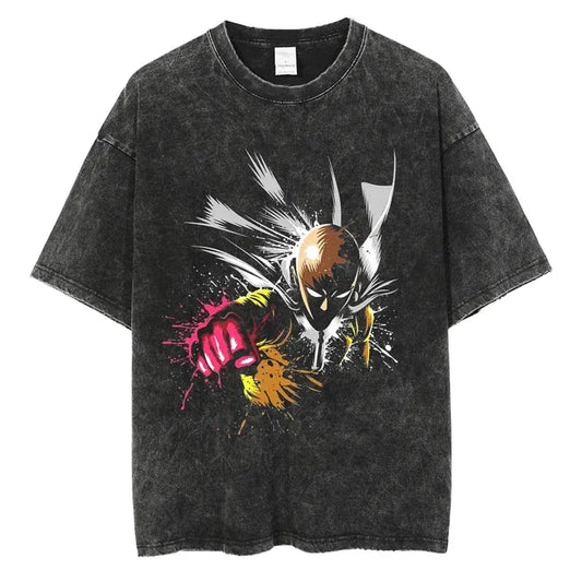 One Punch Man Saitama Shirt Vintage Style Anime Shirt Style003