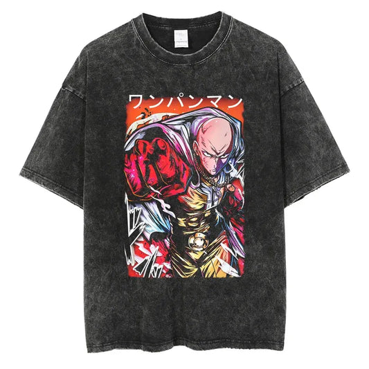 One Punch Man Saitama Shirt Vintage Style Anime Shirt Style005