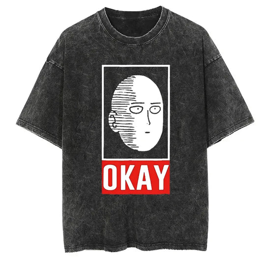 One Punch Man Saitama Shirt Vintage Style Anime Shirt Style007