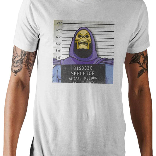Skeletor Mug Shot Masters of the Universe T-Shirt