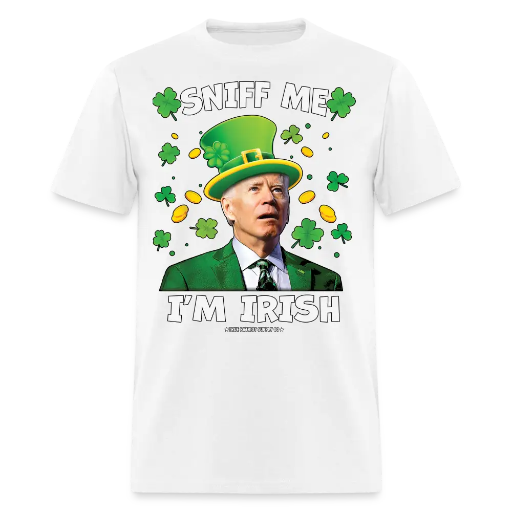 Sniff Me I'm Irish St Patrick's Day Funny Confused Biden Unisex Classic T-Shirt