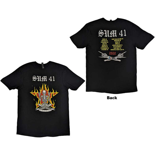 AKNF Skeleton European Tour 2022 T Shirt Black