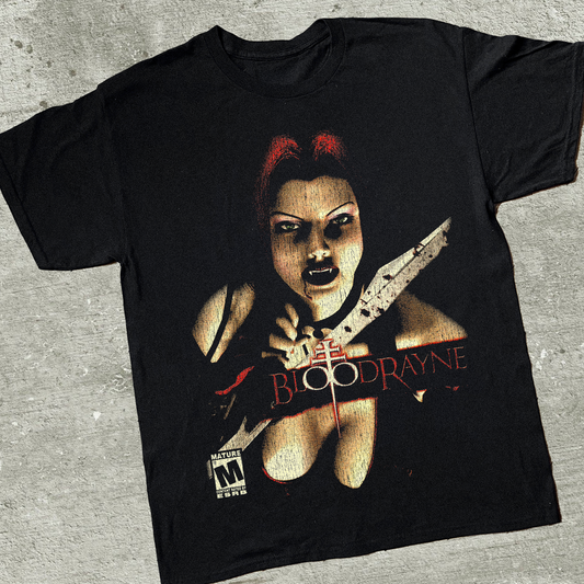 '02 BLOODRAYNE PS2 BLACK T-SHIRT