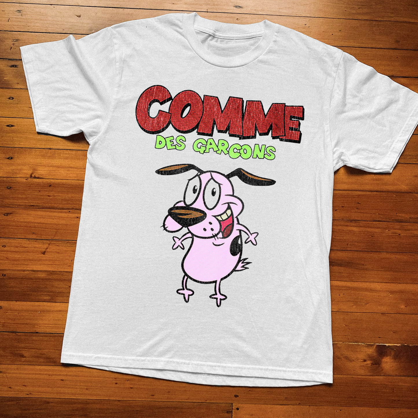 COURAGE VINTAGE WHITE T-SHIRT