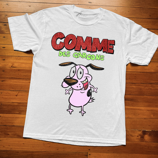 COURAGE VINTAGE WHITE T-SHIRT