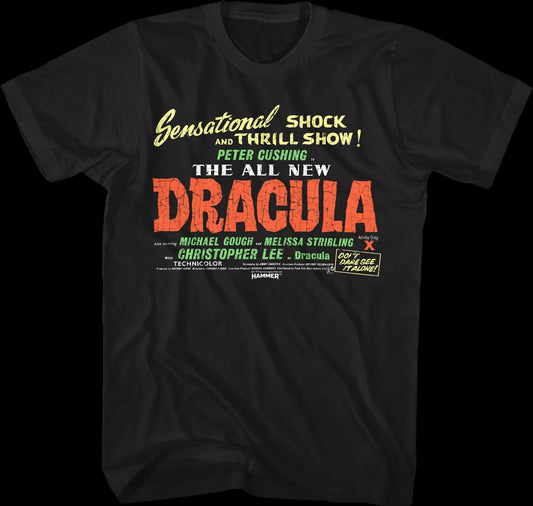 The All New Dracula Hammer Films T-Shirt