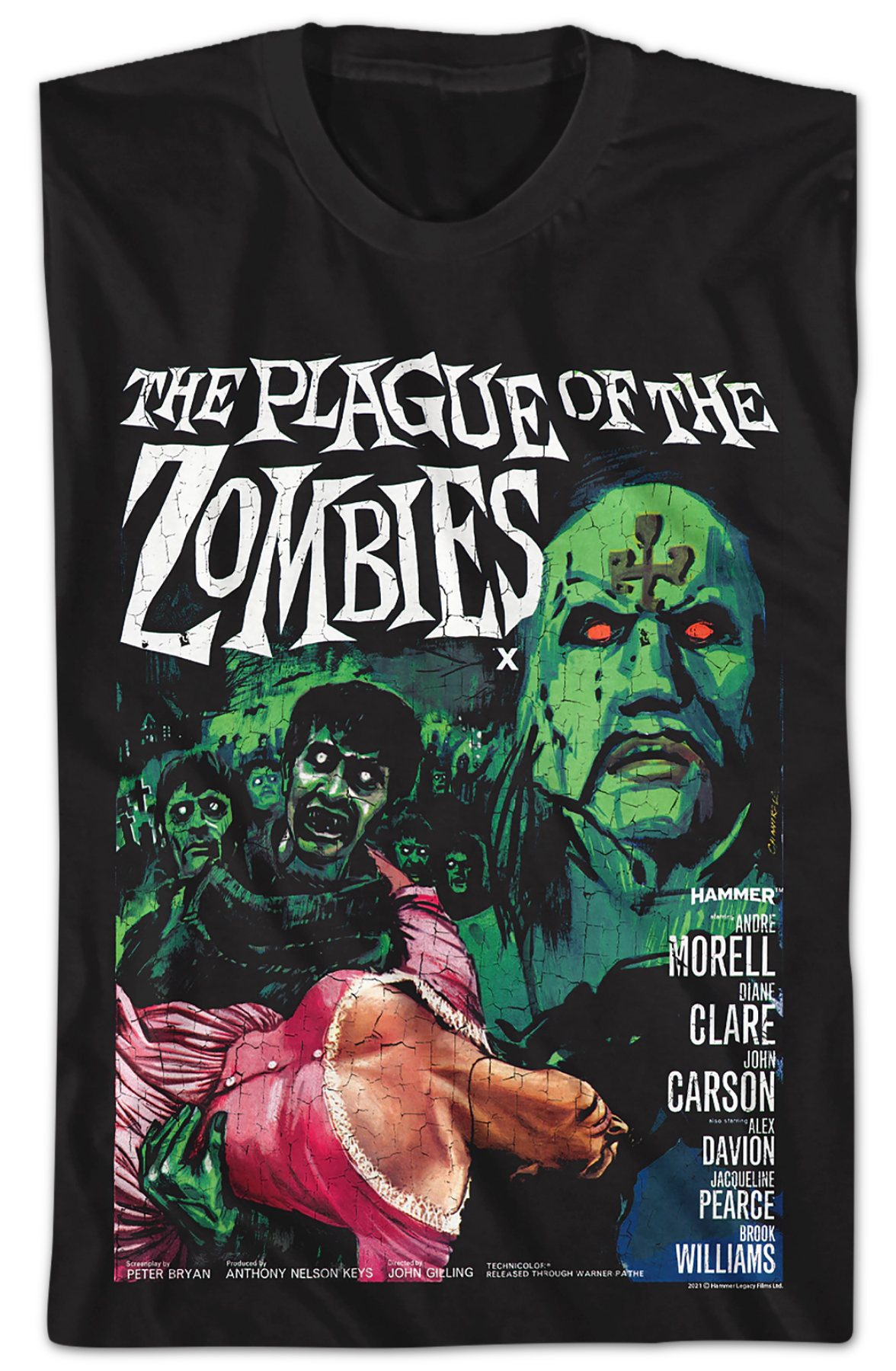 The Plague Of The Zombies Hammer Films T-Shirt