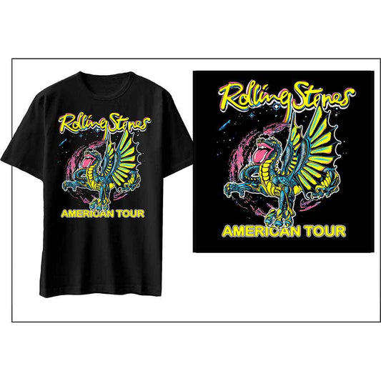 American Tour Dragon T Shirt Black