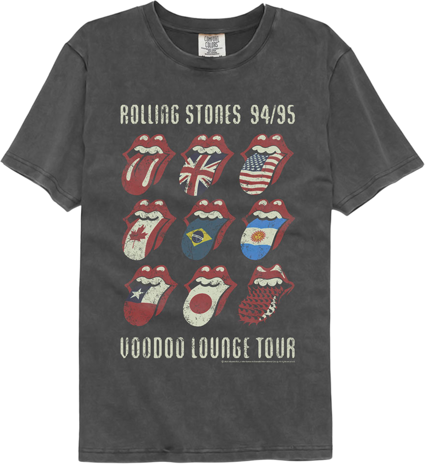 Voodoo Lounge Tour Rolling Stones Comfort Colors Brand T-Shirt