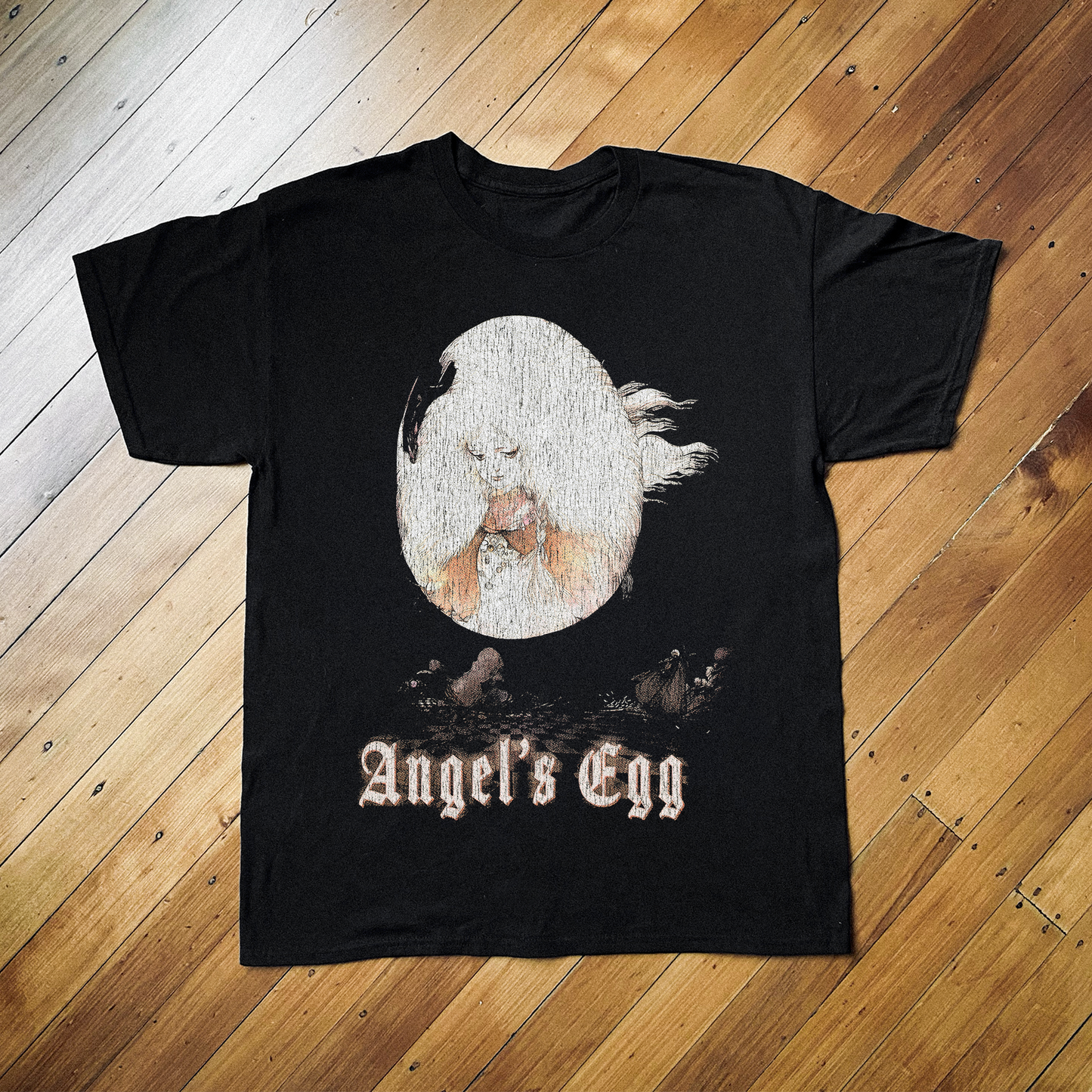 '85 ANGEL'S EGG BLACK T-SHIRT