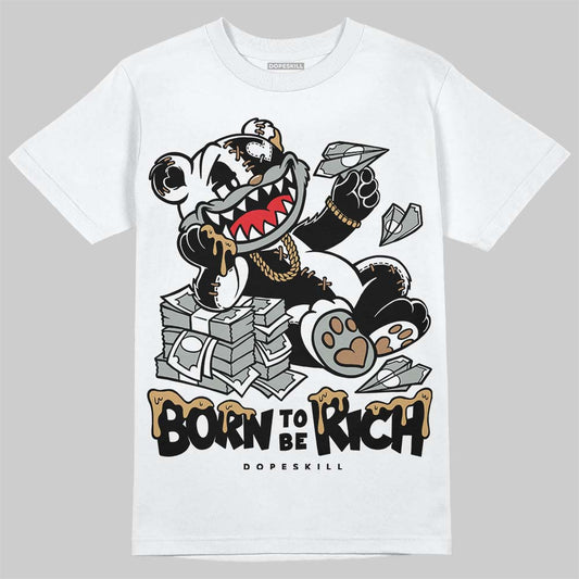1906R ‚ÄòWhite Gold‚Äô DopeSkill T-Shirt Born To Be Rich Graphic