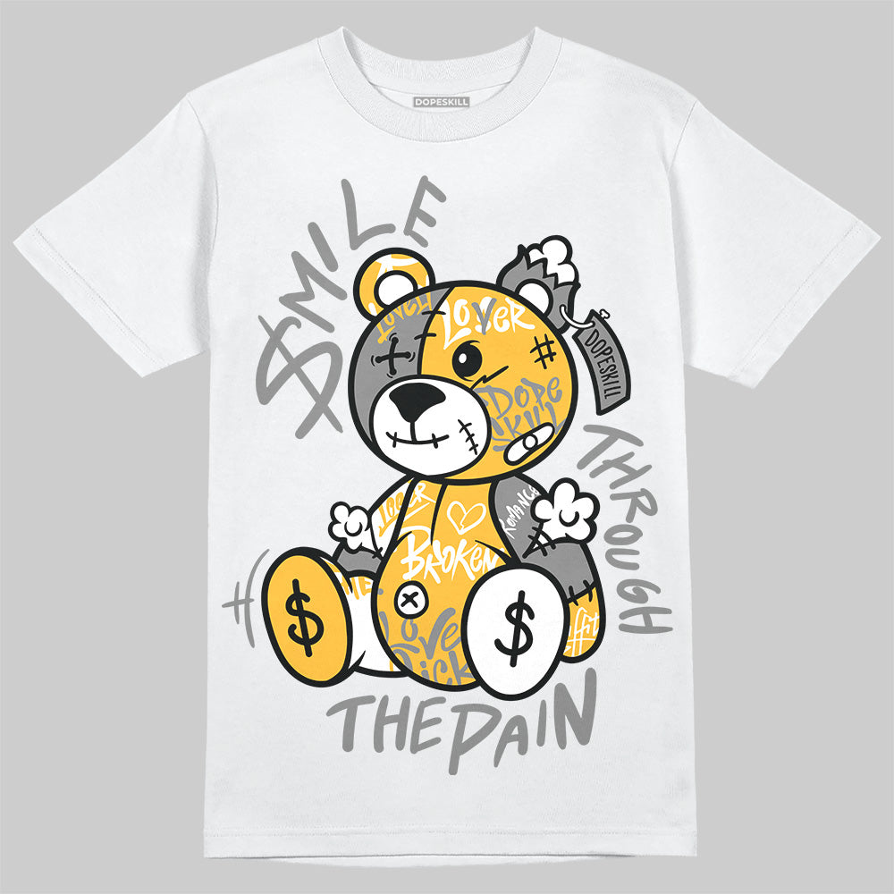 9060 Varsity Gold DopeSkill T-Shirt Smile Through The Pain Graphic