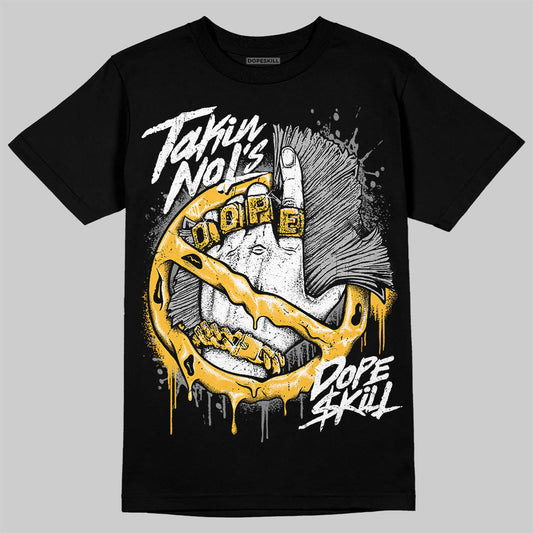 9060 Varsity Gold DopeSkill T-Shirt Takin No L's Graphic